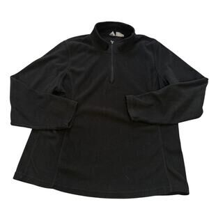 Emily B Activewear Women's 2XL Black Pull On Jacket Half Zipper Fleece